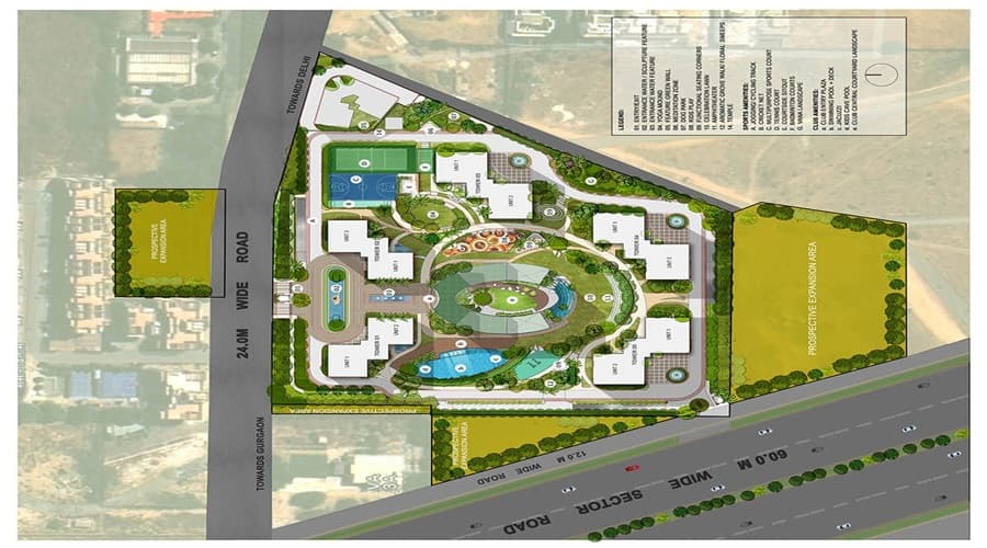 Master plan of the entire project layout.